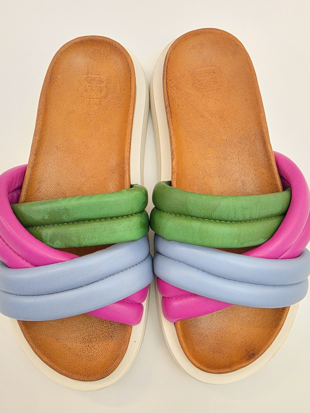 Slow And Steady Wins The Race Platform Sandals Womens EU 40 Triple Strap